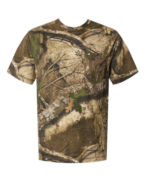 Berne Apparel BSM38 Men's Lightweight Performance Pocket T-Shirt in Realtree Apx