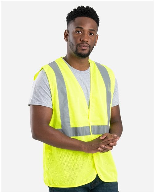 Berne Apparel HVV042-Men's Hi-Vis Class 2 Economy Vest in 