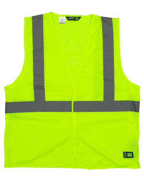 Berne Apparel HVV042-Men's Hi-Vis Class 2 Economy Vest in Yellow