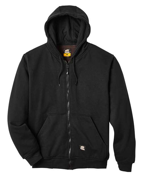 Berne Apparel SZ101 Men's Heritage Thermal Lined Hooded Sweatshirt in Black