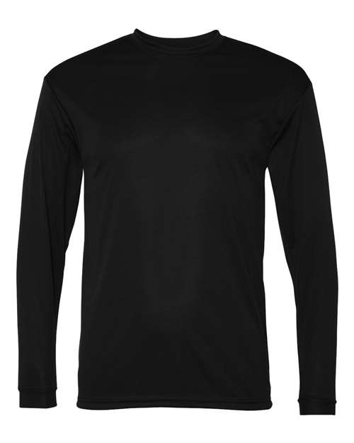 C2 Sport 5104 Unisex Performance Long Sleeve T-Shirt in Black