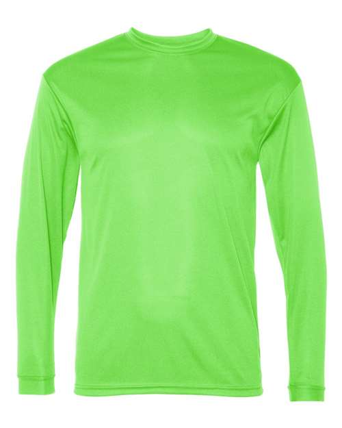 C2 Sport 5104 Unisex Performance Long Sleeve T-Shirt in Lime