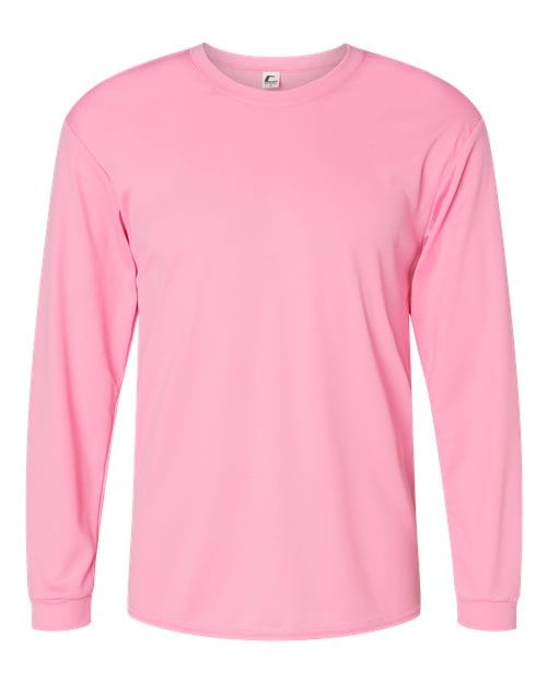C2 Sport 5104 Unisex Performance Long Sleeve T-Shirt in Pink