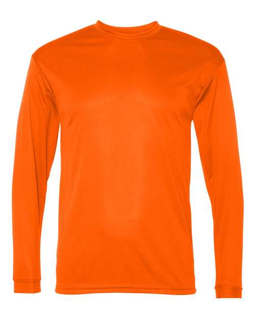 C2 Sport 5104 Unisex Performance Long Sleeve T-Shirt in Safety Orange
