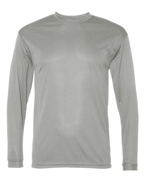 C2 Sport 5104 Unisex Performance Long Sleeve T-Shirt in Silver