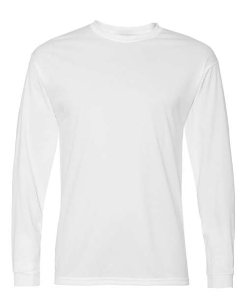 C2 Sport 5104 Unisex Performance Long Sleeve T-Shirt in White