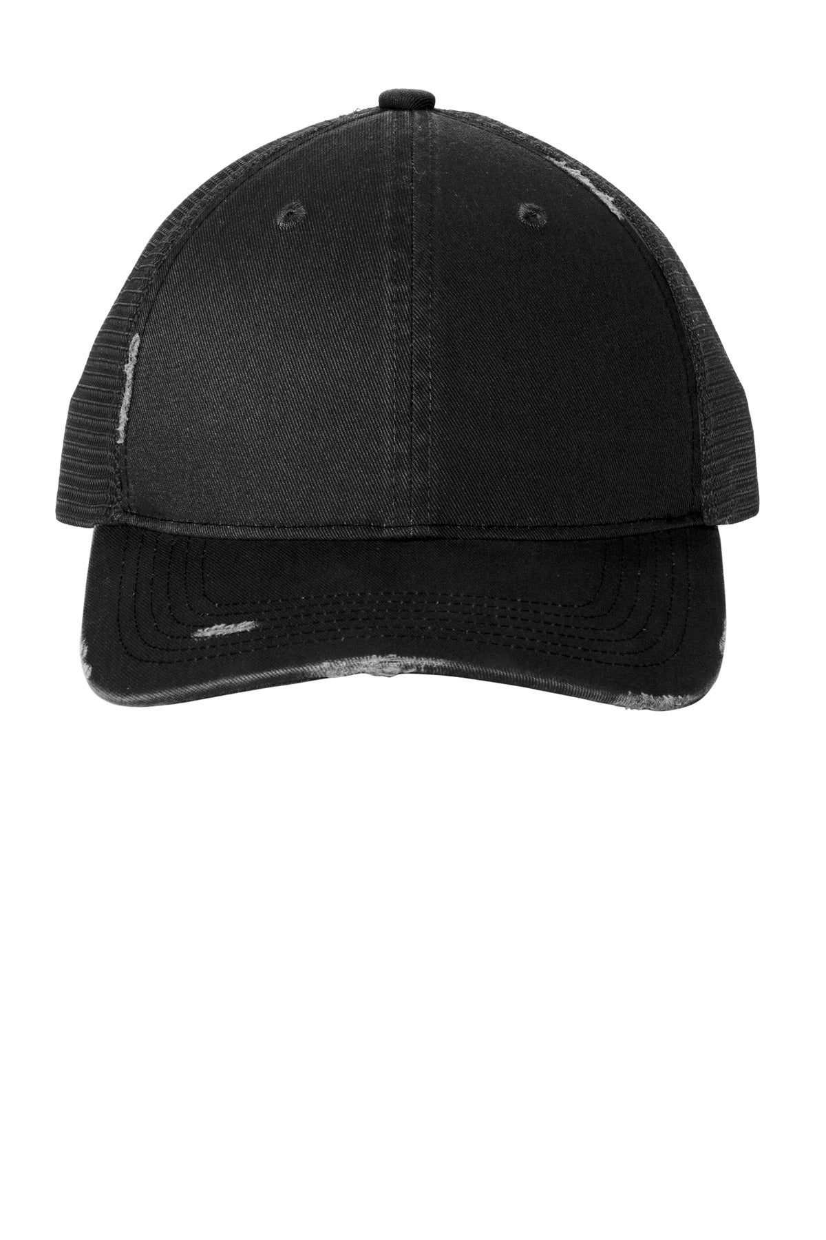 Port Authority C600: Distressed Mesh Back Cap