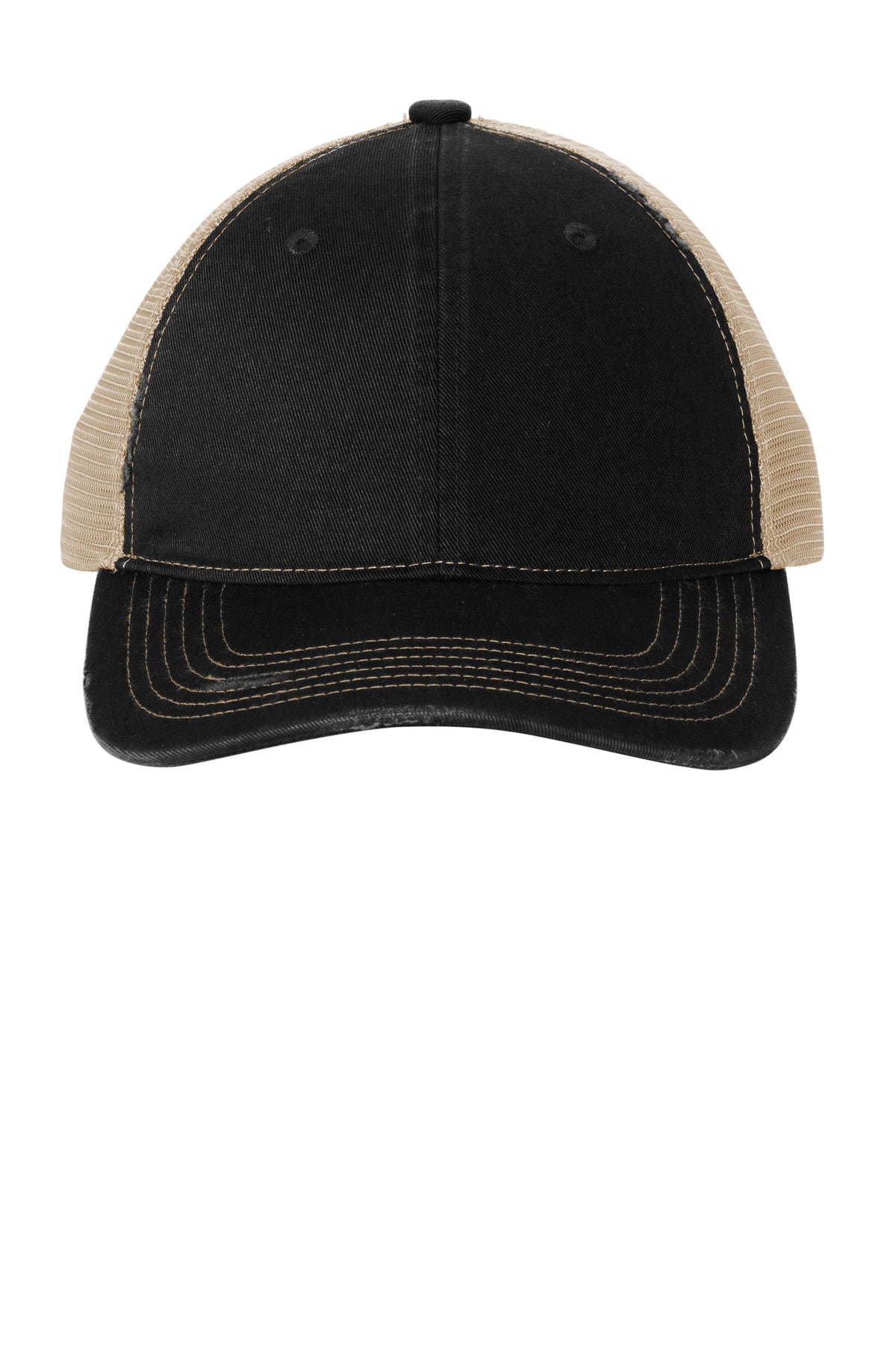 Port Authority C600: Distressed Mesh Back Cap