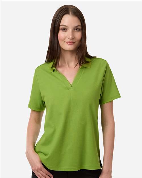 CE106W-Women's Resolve CVC Performance Pique Polo in Acid Green
