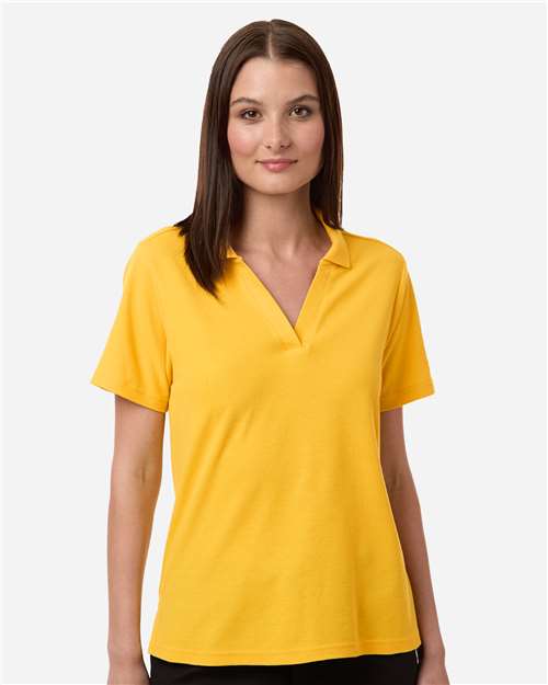 CE106W-Women's Resolve CVC Performance Pique Polo in Campus Gold