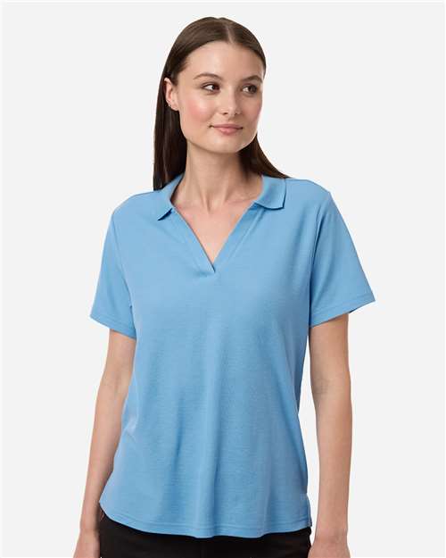 CE106W-Women's Resolve CVC Performance Pique Polo in Columbia Blue