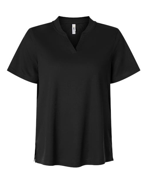 CE108W-Women's Nova Performance Pique Polo in Black