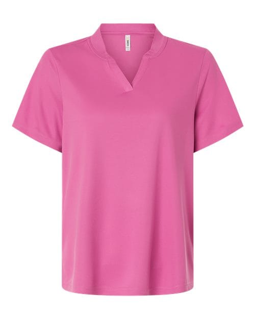 CE108W-Women's Nova Performance Pique Polo in Charity Pink