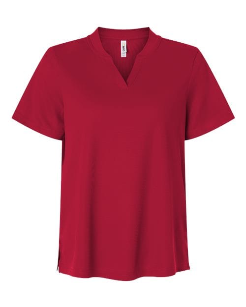 CE108W-Women's Nova Performance Pique Polo in Classic Red