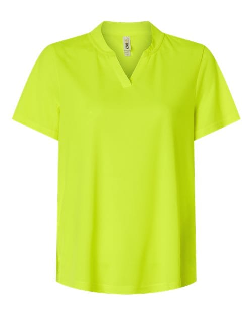 CE108W-Women's Nova Performance Pique Polo in Safety Yellow
