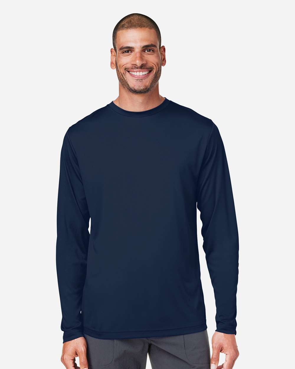 CORE365 CE10L Unisex Capital Long Sleeve Performance T-Shirt in 