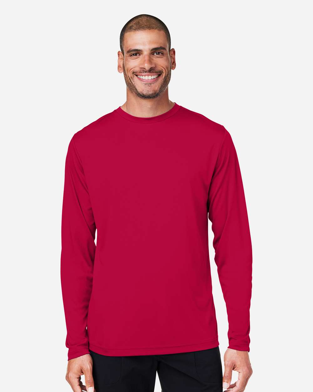 CORE365 CE10L Unisex Capital Long Sleeve Performance T-Shirt in 