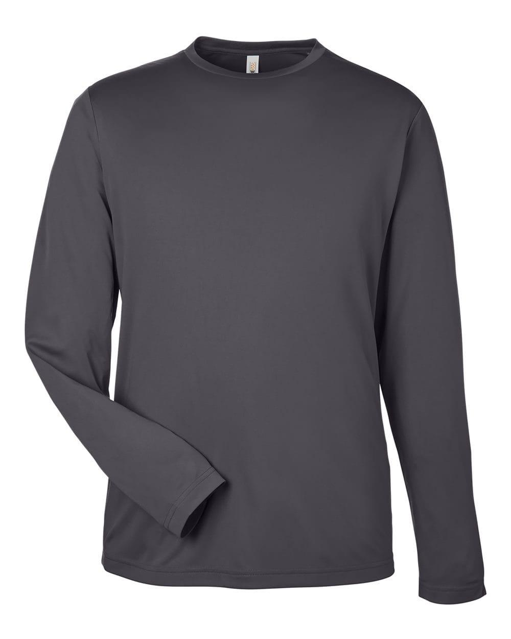 CORE365 CE10L Unisex Capital Long Sleeve Performance T-Shirt in Carbon