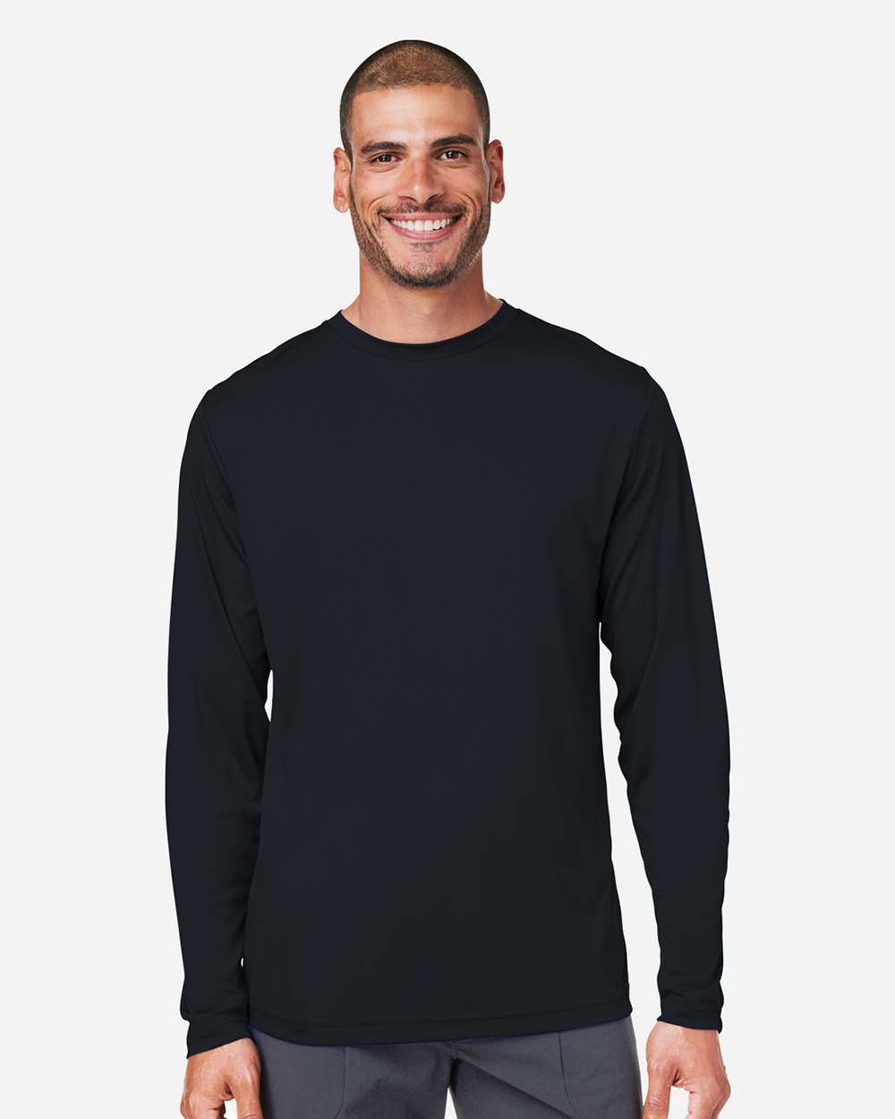 CORE365 CE10L Unisex Capital Long Sleeve Performance T-Shirt in 