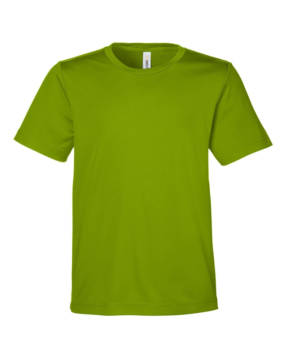 CORE365 CE10Y Youth Capital Performance T-Shirt in Acid Green