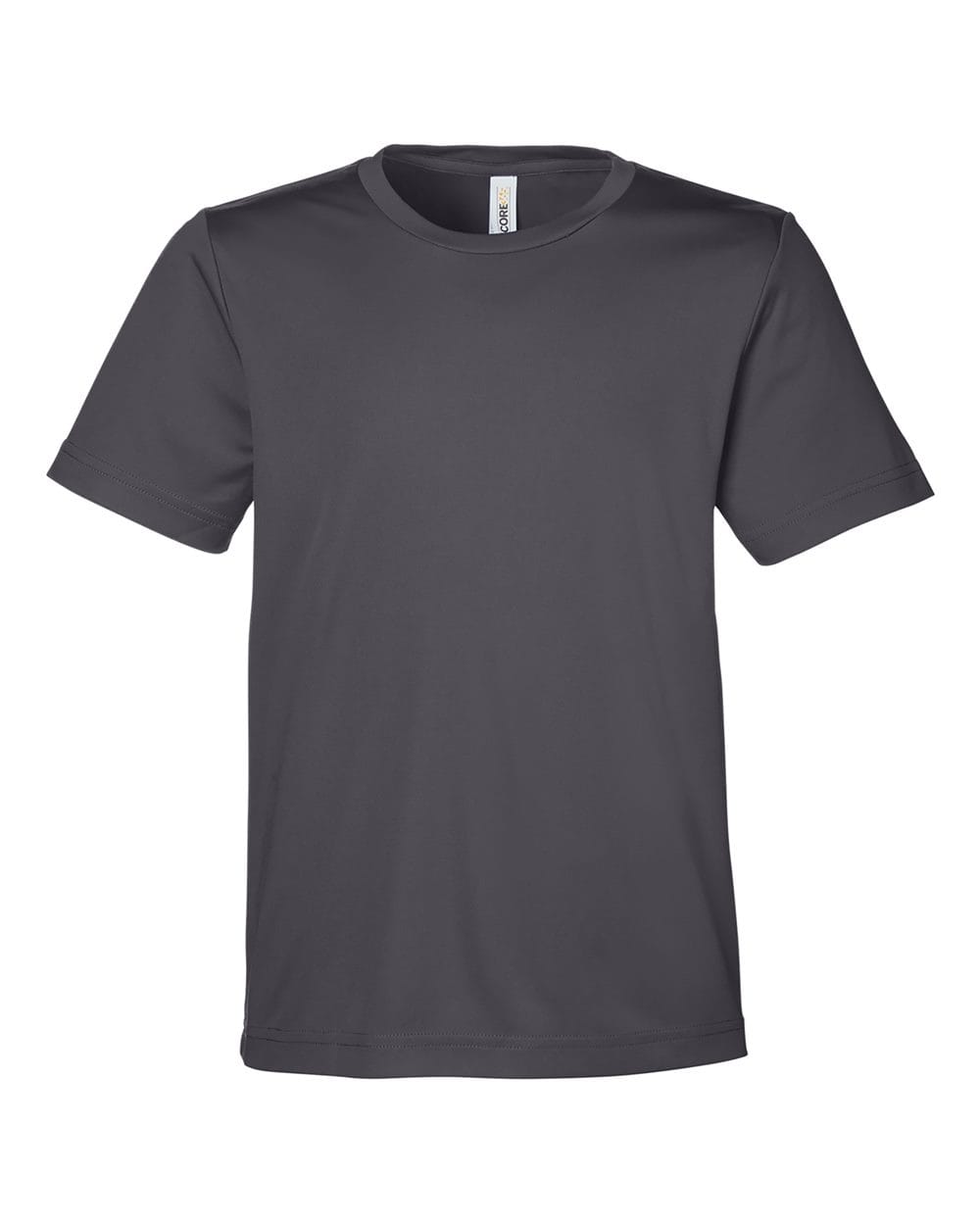 CORE365 CE10Y Youth Capital Performance T-Shirt in Carbon