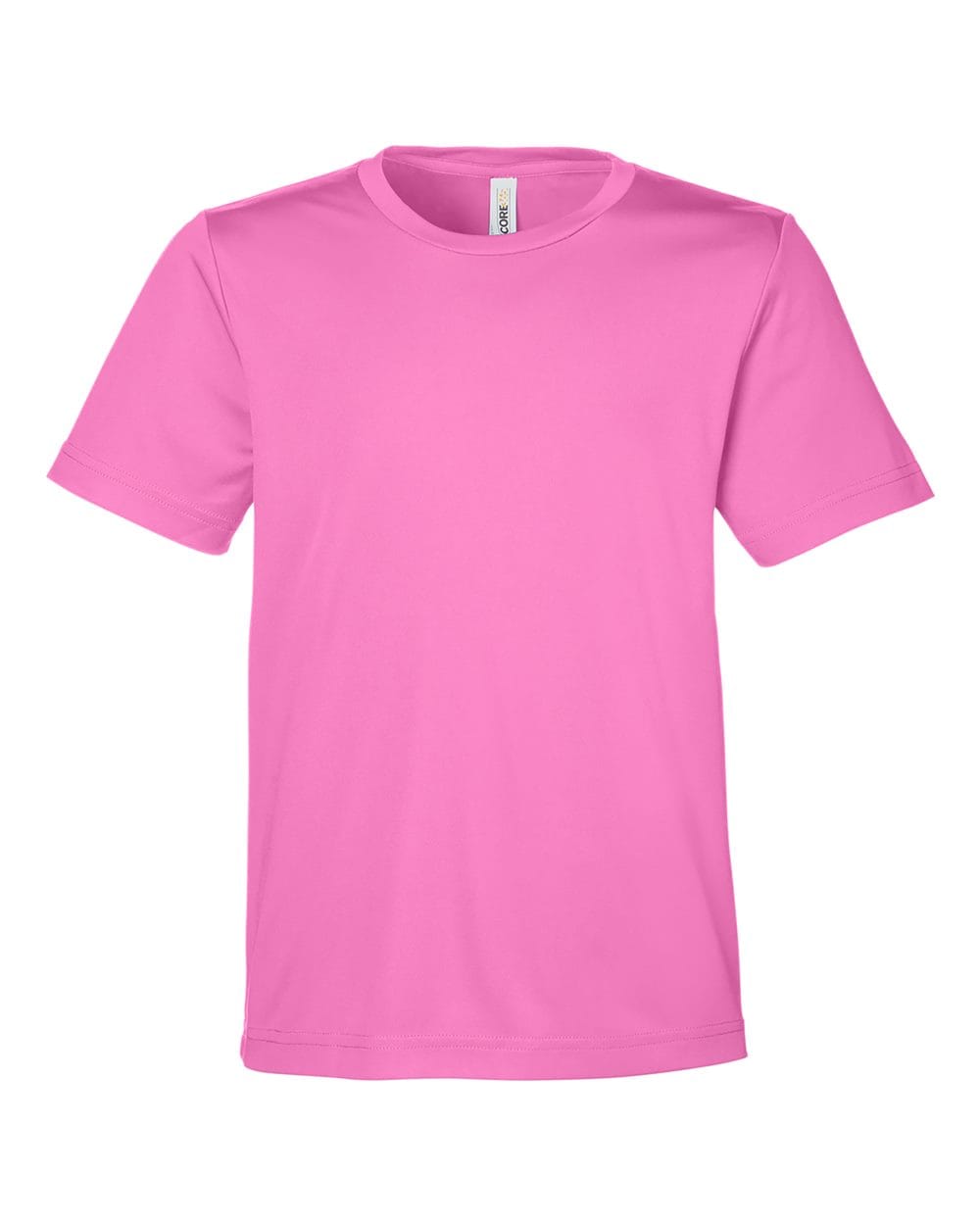 CORE365 CE10Y Youth Capital Performance T-Shirt in Charity Pink