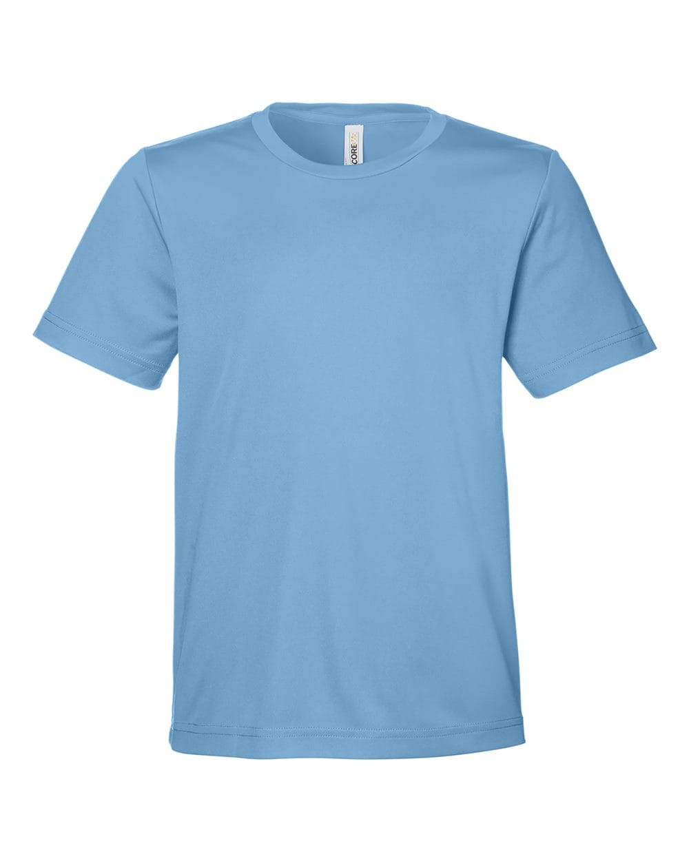 CORE365 CE10Y Youth Capital Performance T-Shirt in Columbia Blue