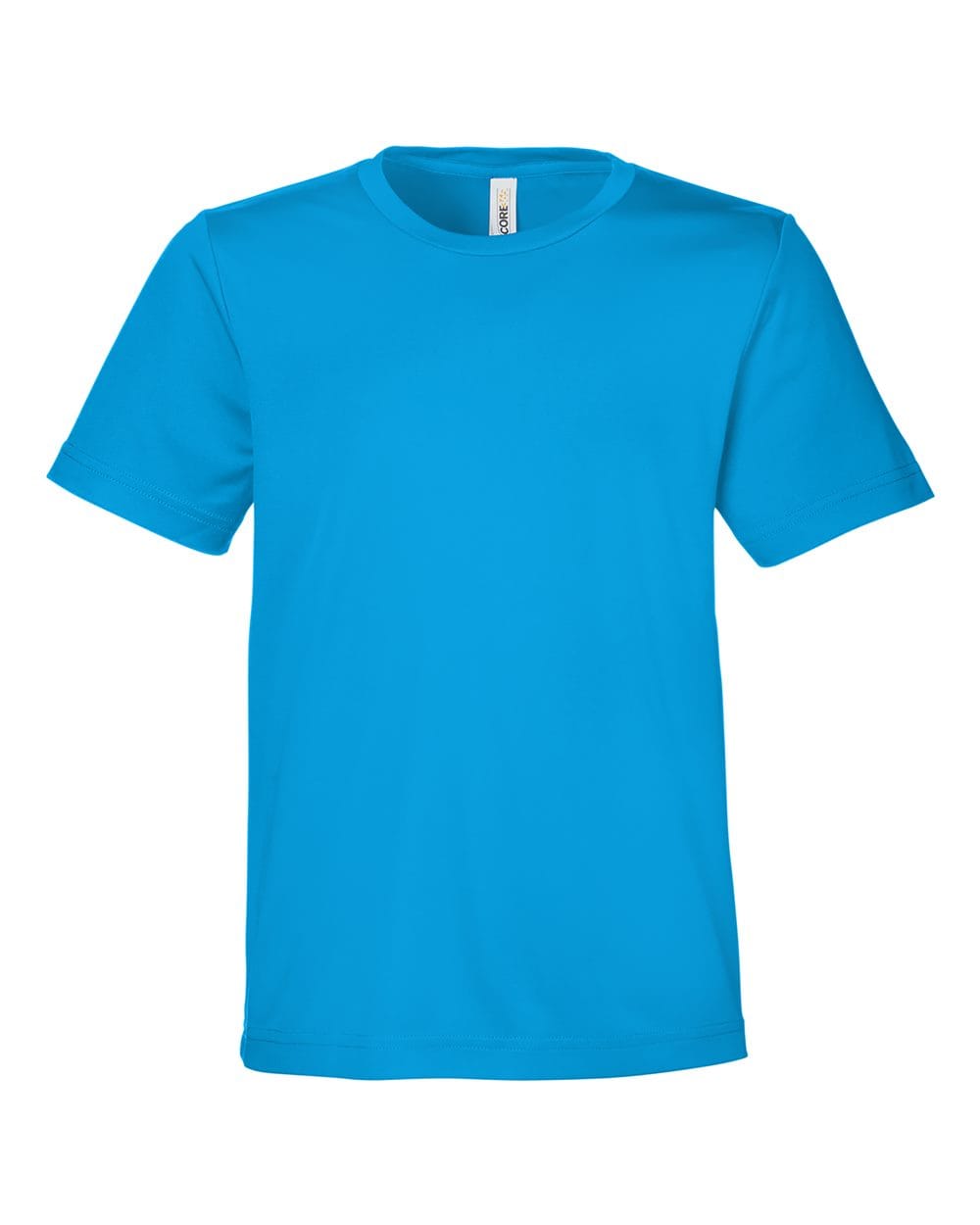CORE365 CE10Y Youth Capital Performance T-Shirt in Electric Blue