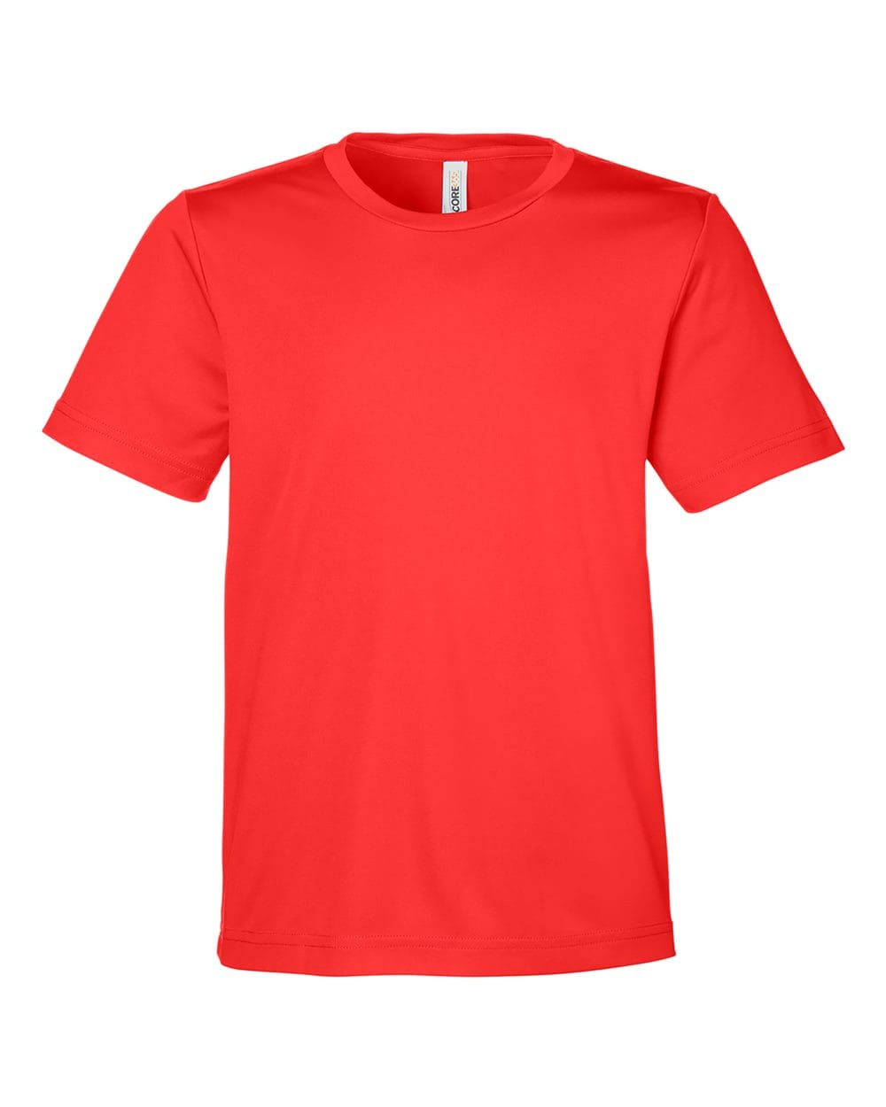 CORE365 CE10Y Youth Capital Performance T-Shirt in Marina Red