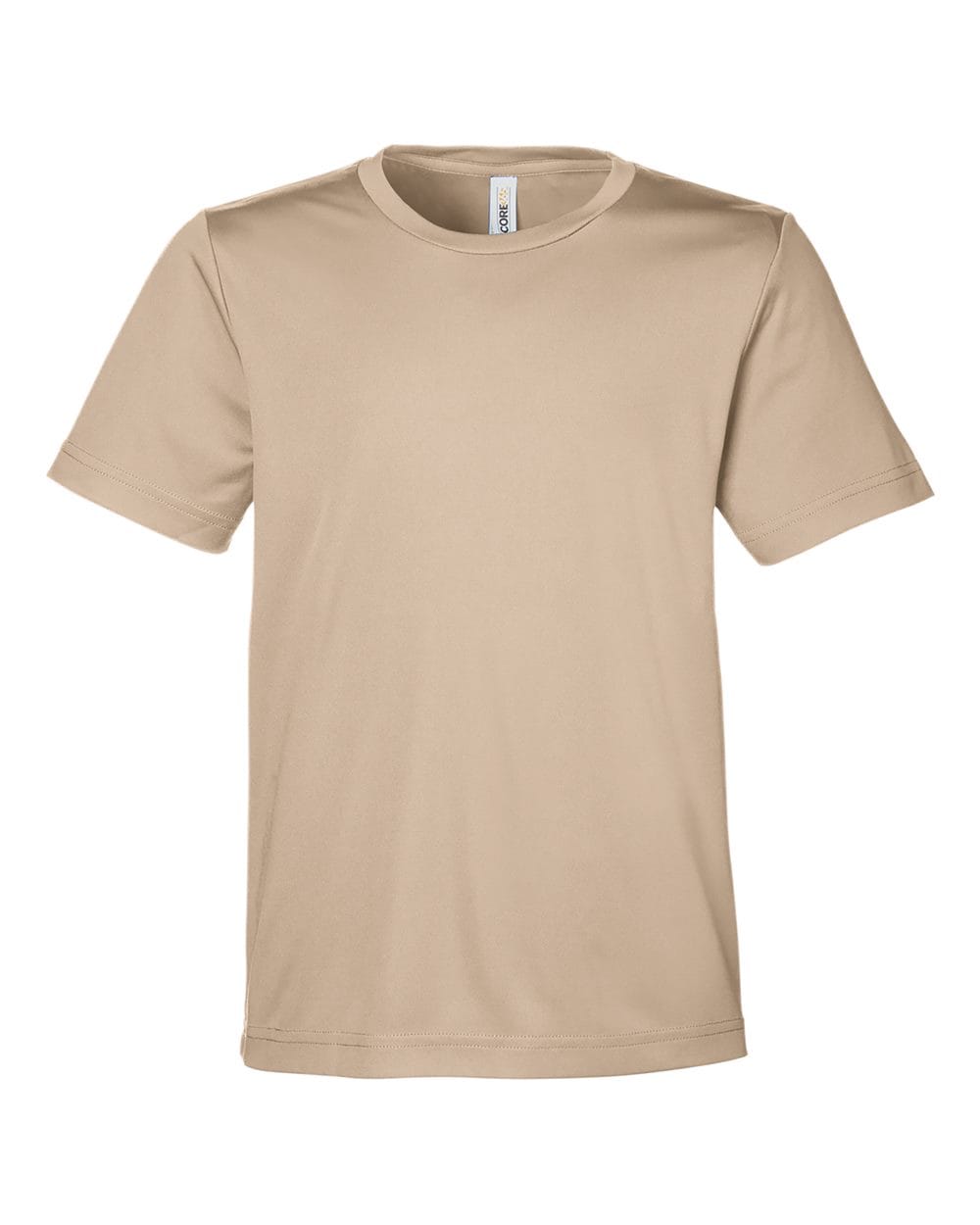 CORE365 CE10Y Youth Capital Performance T-Shirt in Stone