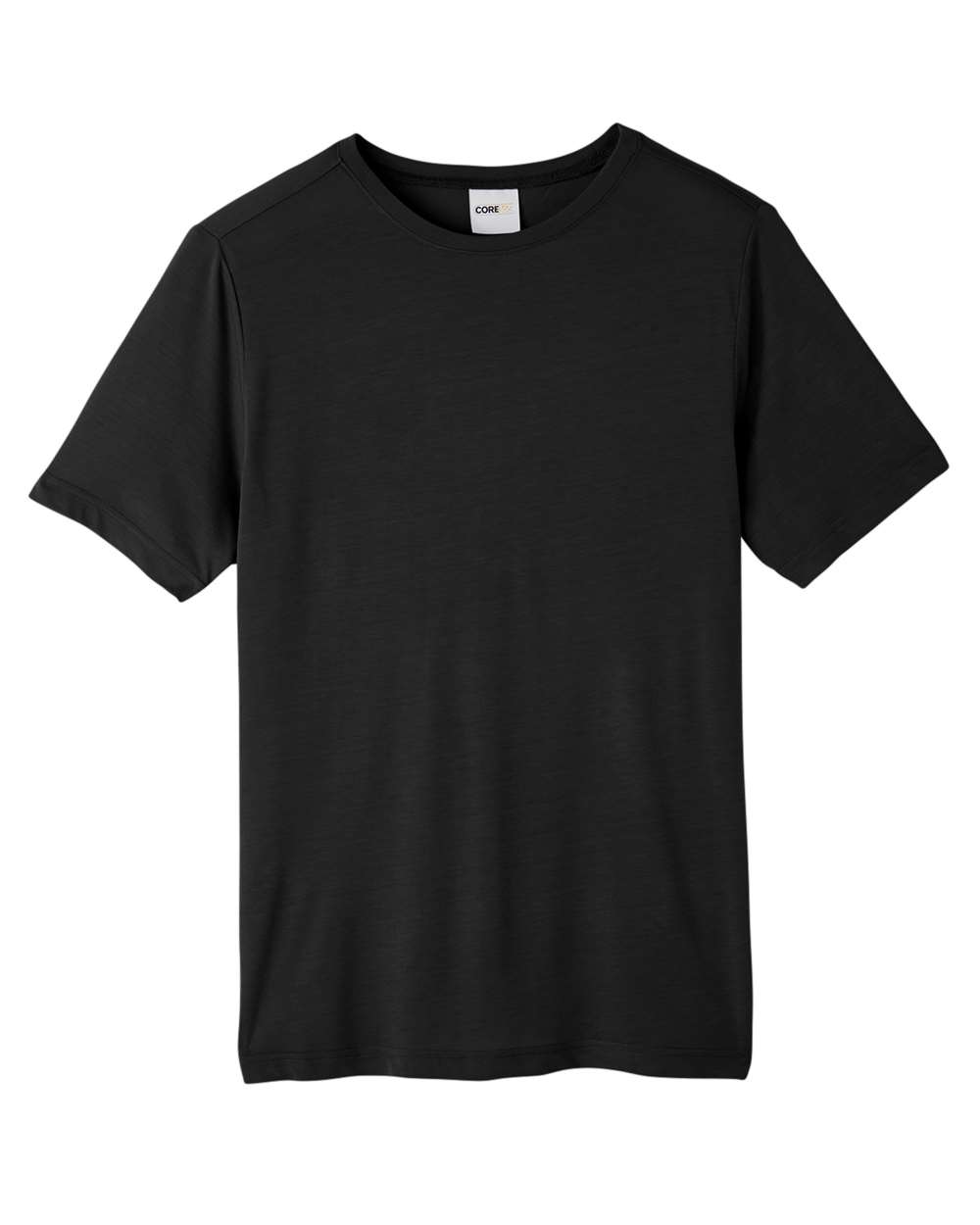 CORE365 CE111 Unisex Fusion ChromaSoft Performance T-Shirt in Black