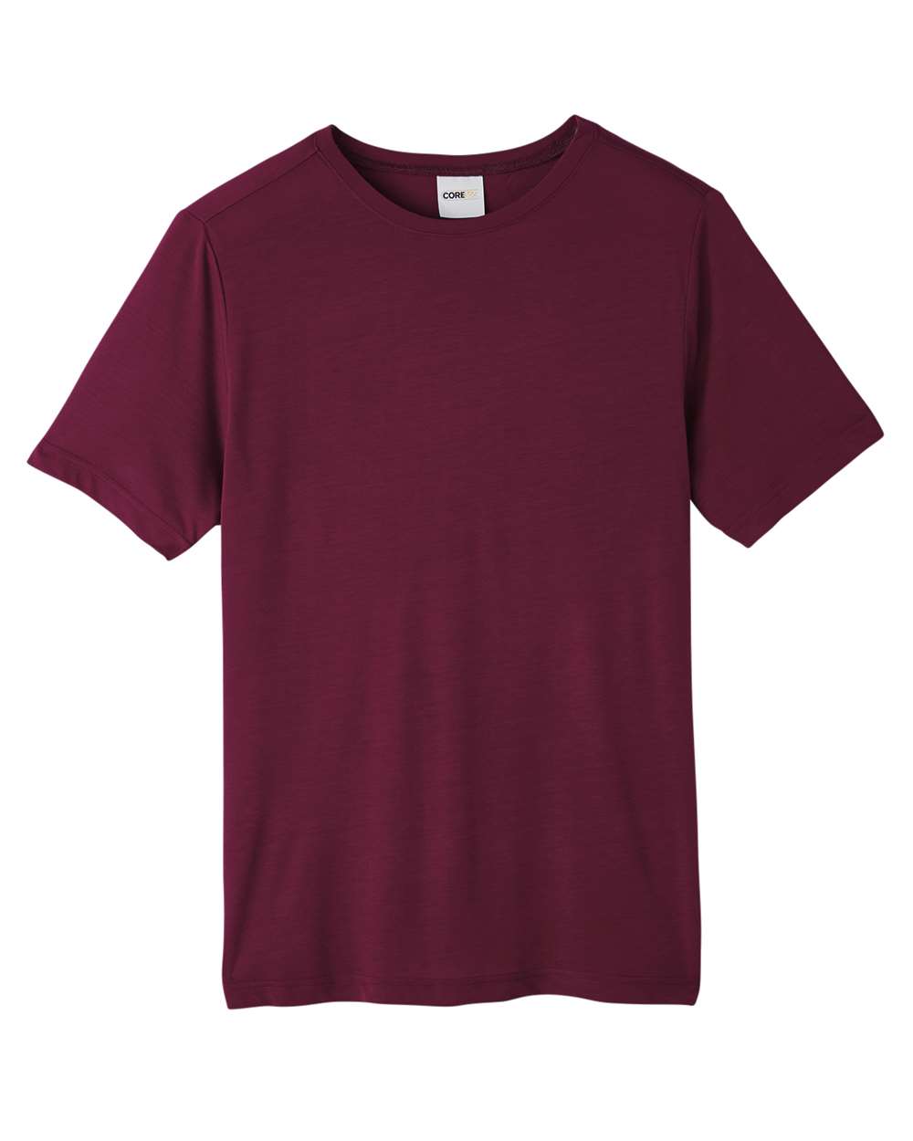 CORE365 CE111 Unisex Fusion ChromaSoft Performance T-Shirt in Burgundy