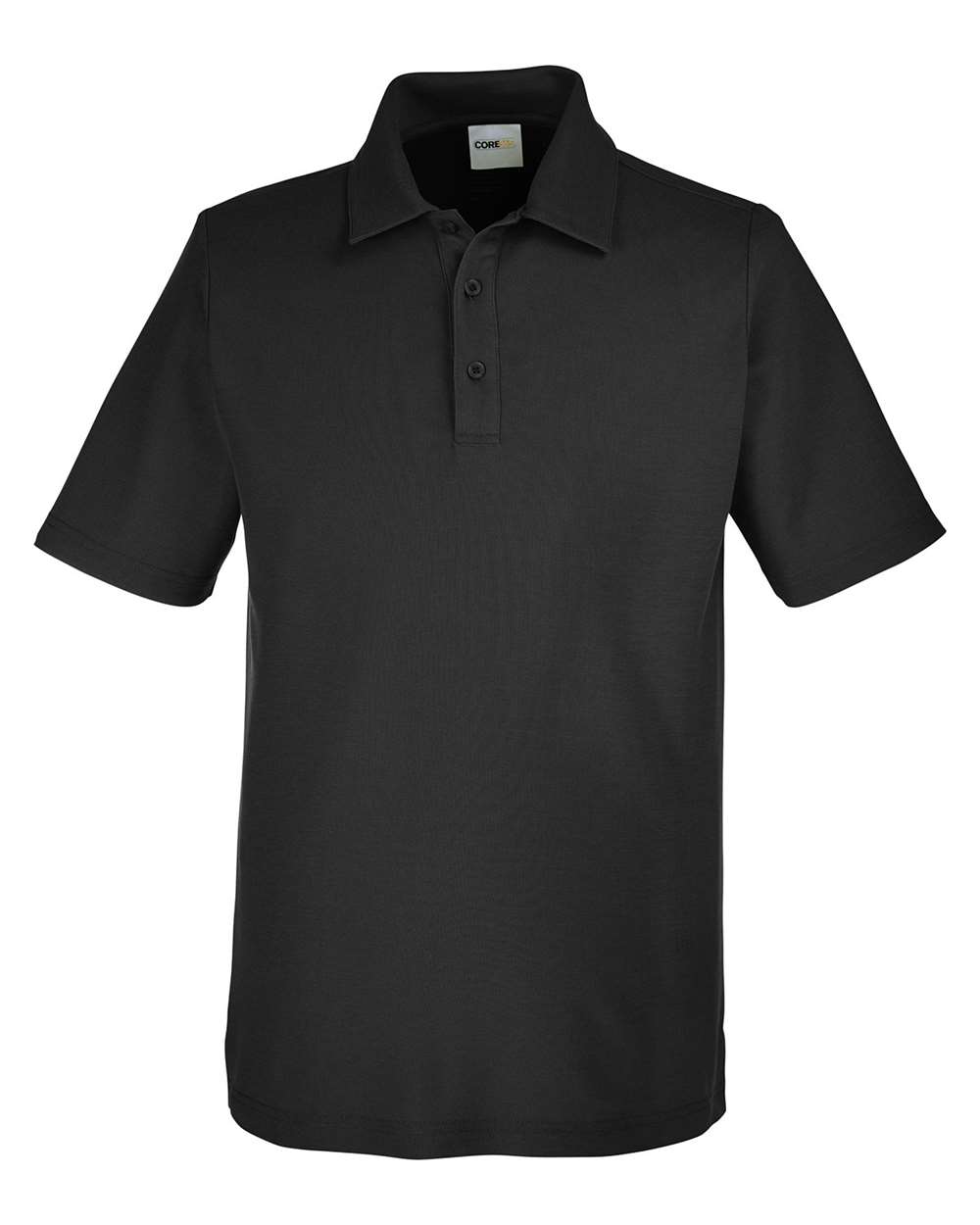 CORE365 CE112 Men's Fusion ChromaSoft™ Pique Polo in Black
