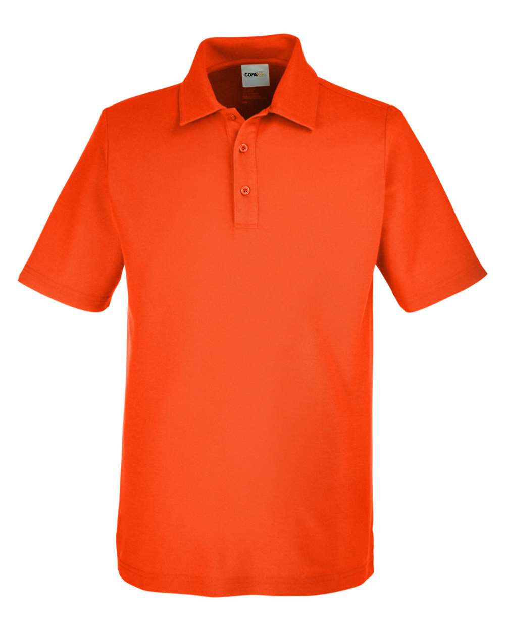 CORE365 CE112 Men's Fusion ChromaSoft™ Pique Polo in Campus Orange
