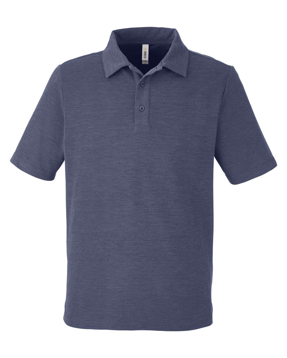 CORE365 CE112 Men's Fusion ChromaSoft™ Pique Polo in Classic Navy Heather