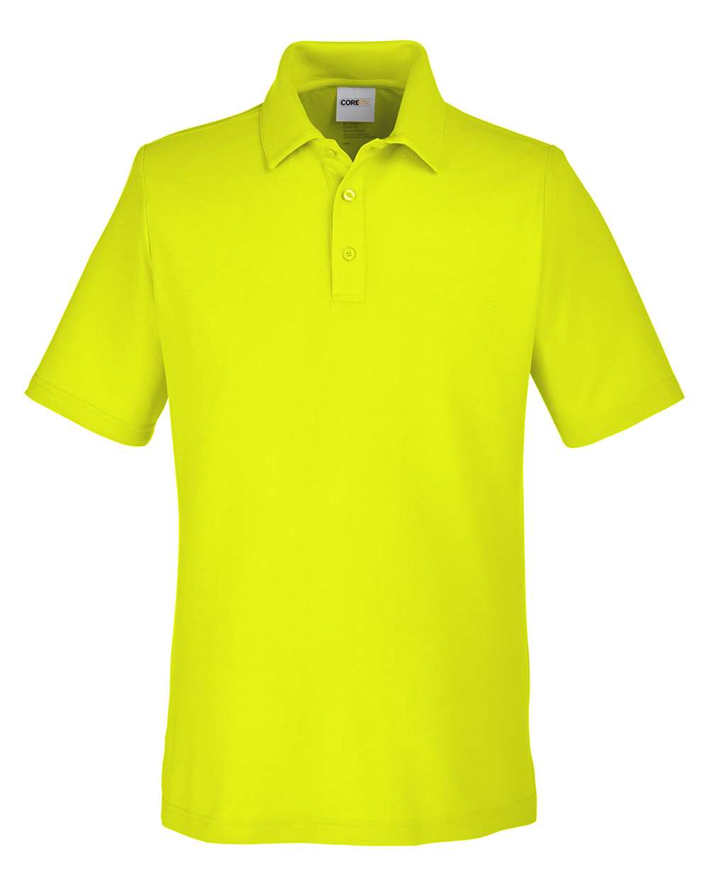CORE365 CE112 Men's Fusion ChromaSoft™ Pique Polo in Safety Yellow