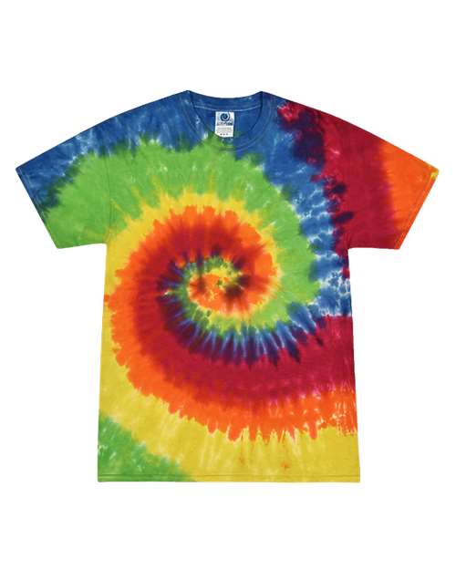 Colortone 1000-Unisex Multi-Color Tie-Dyed T-Shirt in Moondance