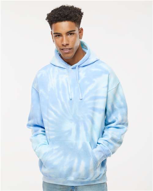 Colortone 8777-Unisex Tie-Dyed Hooded Sweatshirt in 