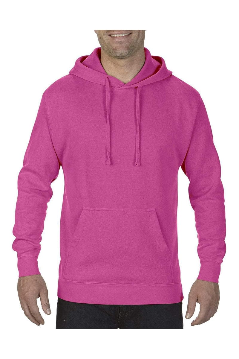 Comfort Colors 1567 Adult Hooded Sweatshirt in Neon Pink