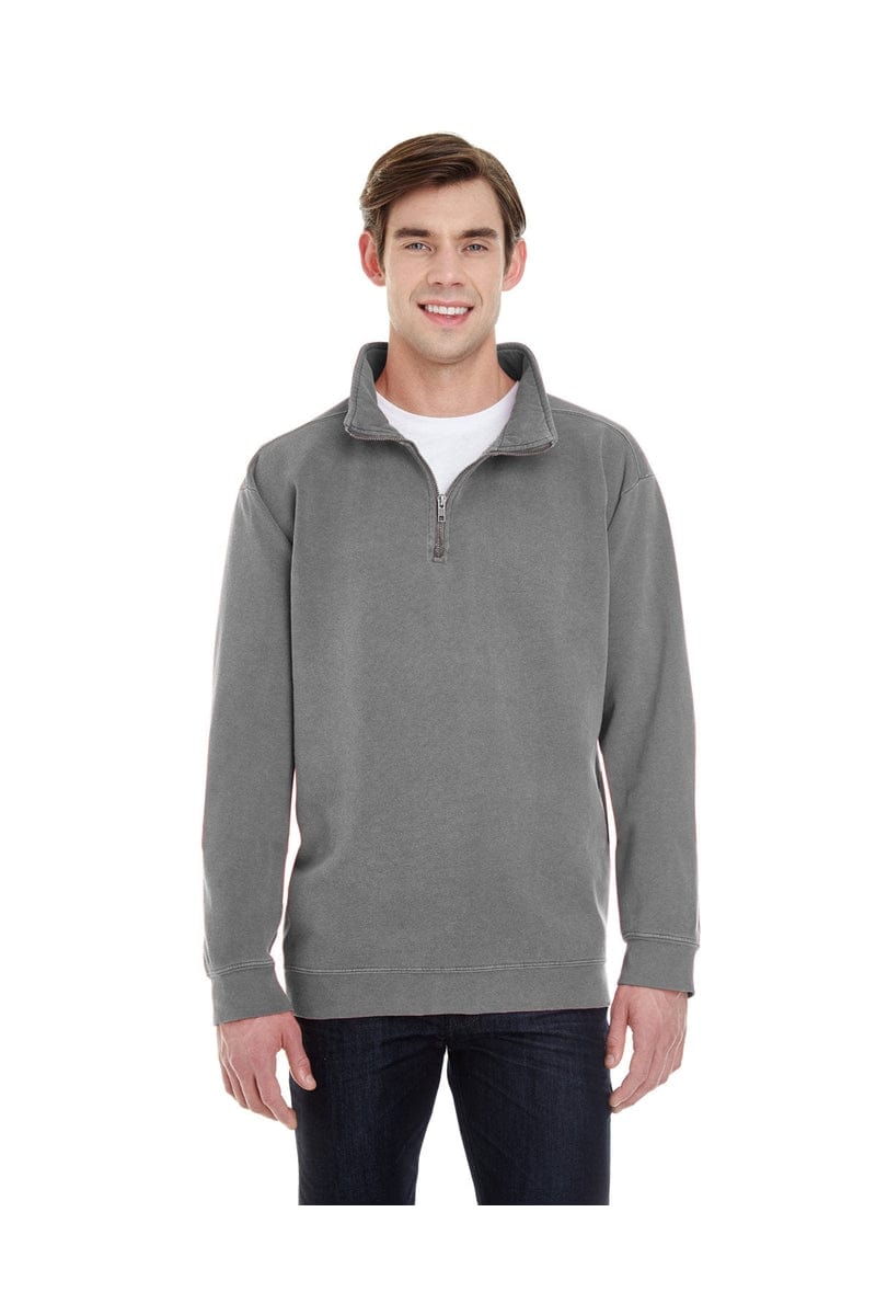 Comfort Colors 1580 1/4 Zip Sweatshirt in Grey