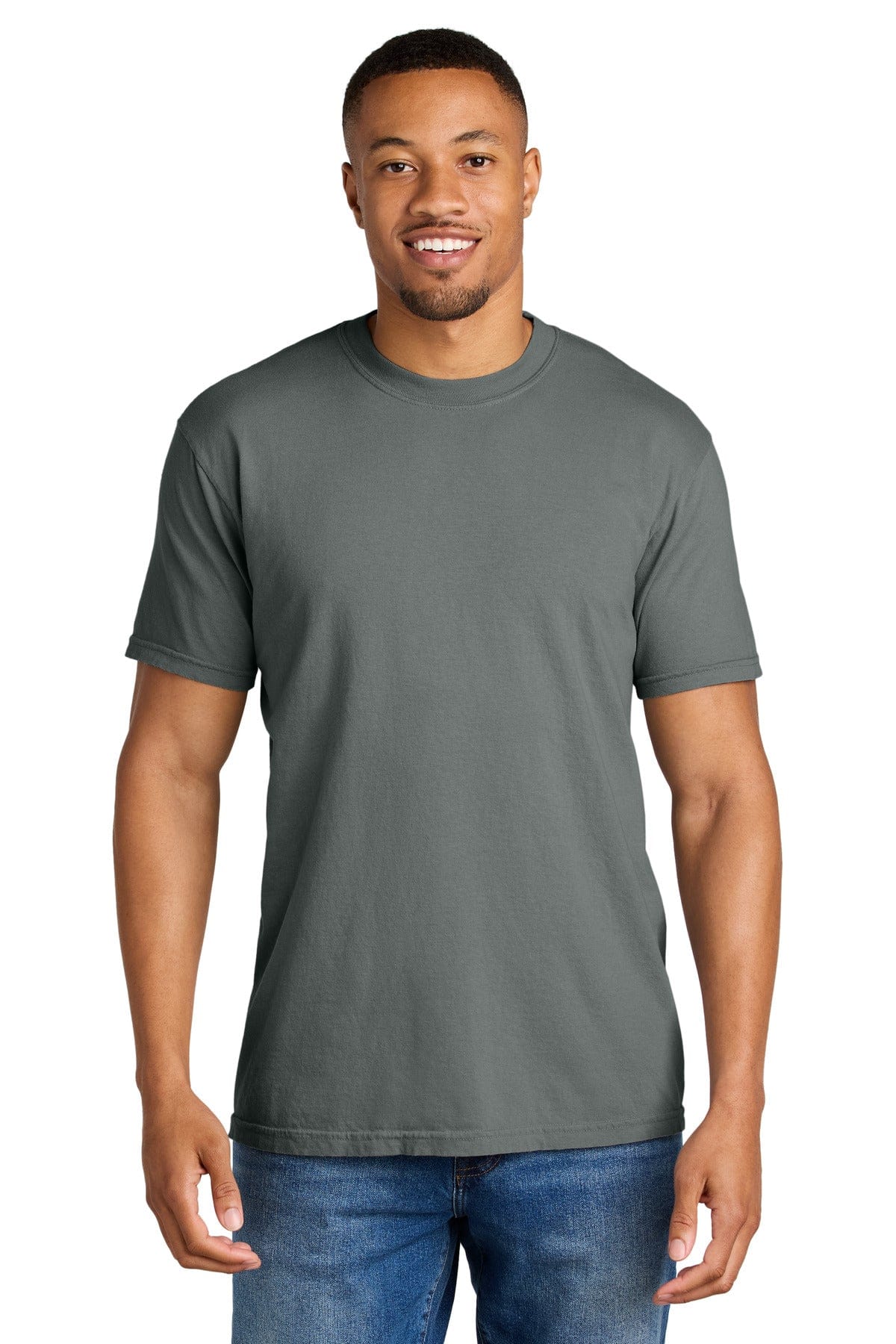 Comfort Colors 1717 Heavyweight Ring Spun Tee in Grey
