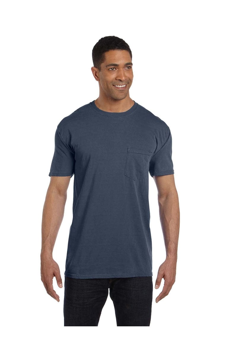 Comfort Colors 6030CC: Adult Heavyweight RS Pocket T-Shirt in Denim