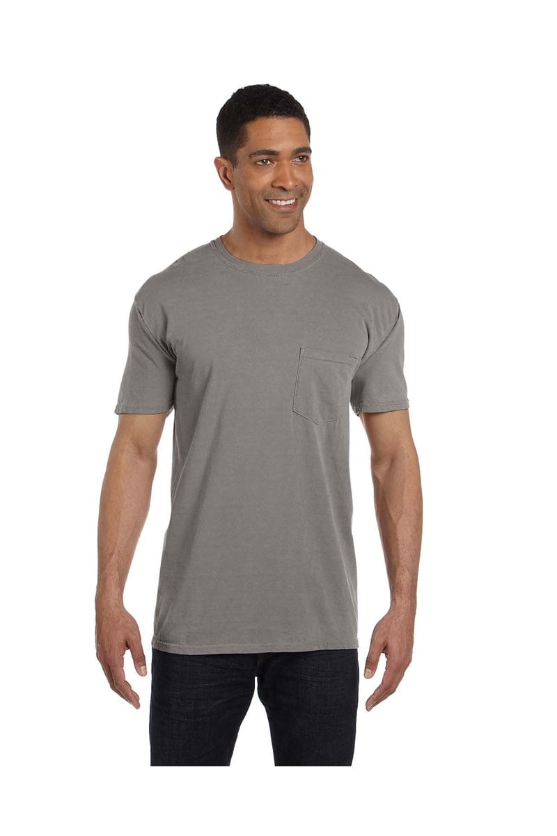 Comfort Colors 6030CC: Adult Heavyweight RS Pocket T-Shirt in Grey
