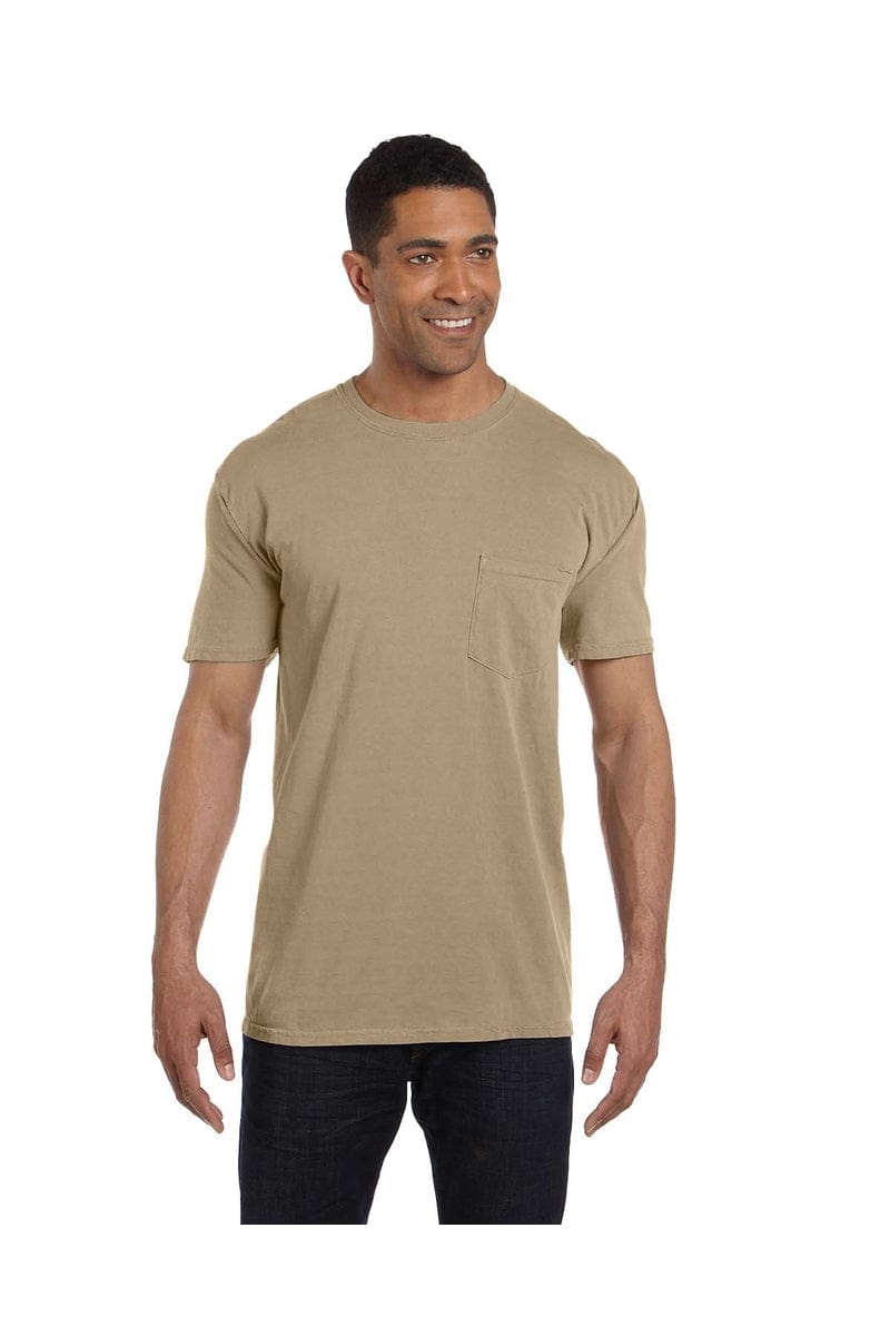 Comfort Colors 6030CC: Adult Heavyweight RS Pocket T-Shirt in Khaki