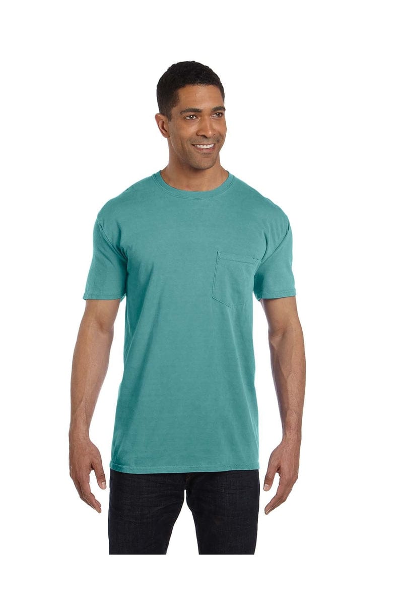 Comfort Colors 6030CC: Adult Heavyweight RS Pocket T-Shirt in Seafoam