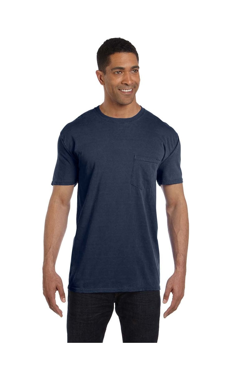 Comfort Colors 6030CC: Adult Heavyweight RS Pocket T-Shirt in True Navy