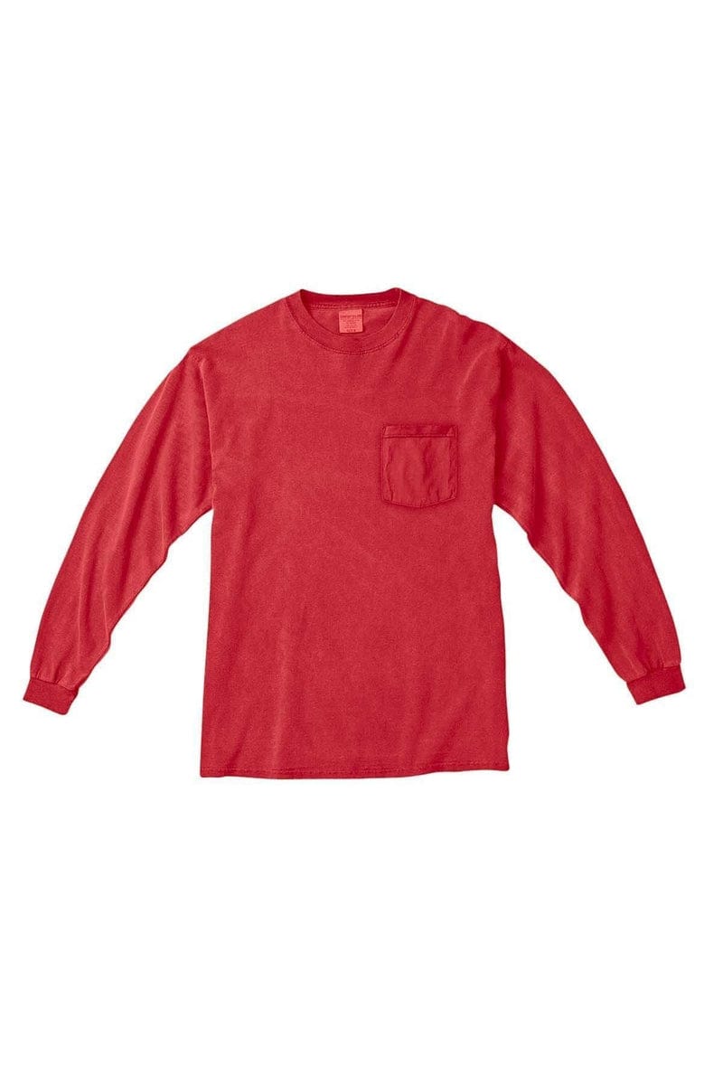 Comfort Colors C4410: Adult Heavyweight Long-Sleeve Pocket T-Shirt in 