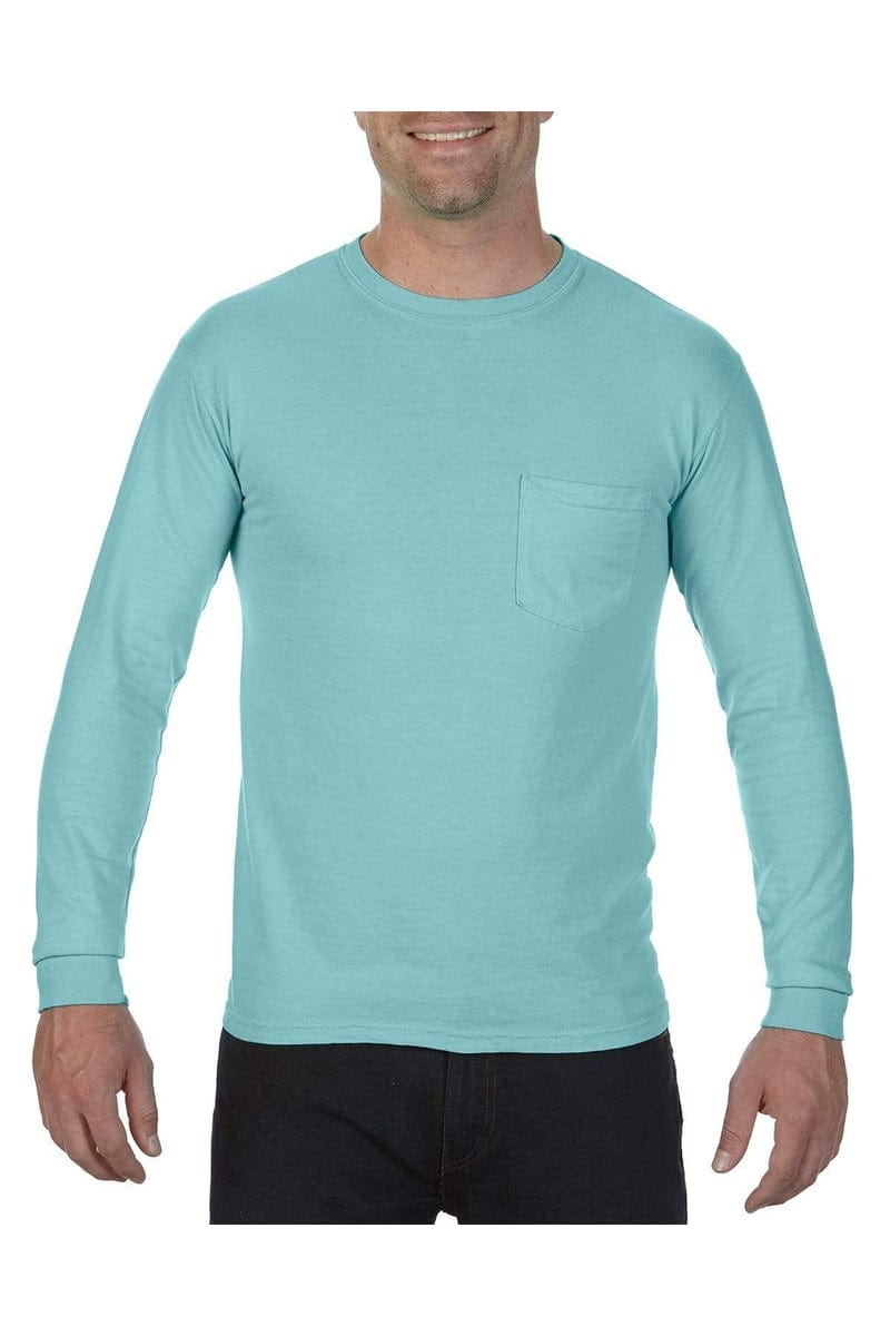 Comfort Colors C4410: Adult Heavyweight Long-Sleeve Pocket T-Shirt in 