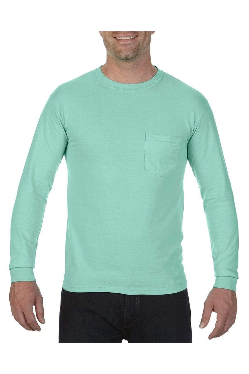Comfort Colors C4410: Adult Heavyweight Long-Sleeve Pocket T-Shirt in 