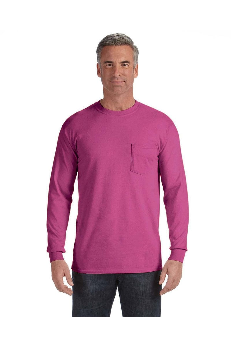 Comfort Colors C4410: Adult Heavyweight Long-Sleeve Pocket T-Shirt in 